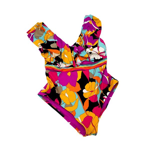 Trina Turk 14 Colorful One Piece Swimsuit - Picture 2 of 5